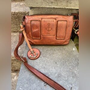 Gorgeous rich leather Harbour 2nd crossbody bag beautiful condition